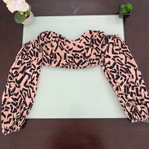 Long sleeve crop top